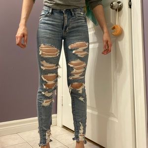 American Eagle 00 Super Stretch high rise full length jeans